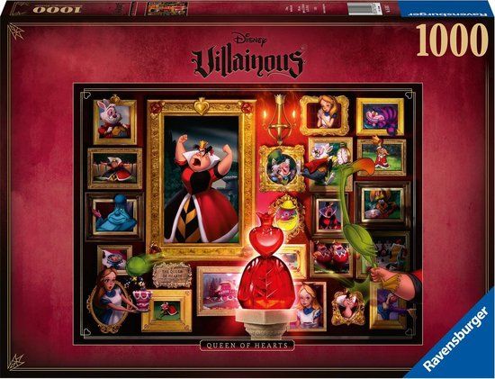 Ravensburger Disney Villainous: Queen of Hearts - 1000 stukjes Puzzel - Multicolor
