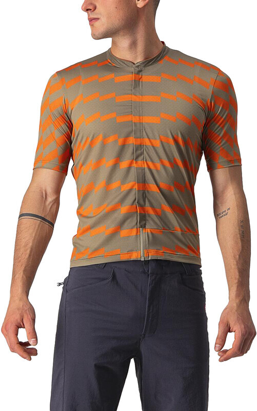 Castelli Unlimited Sterrato Jersey olijf/oranje