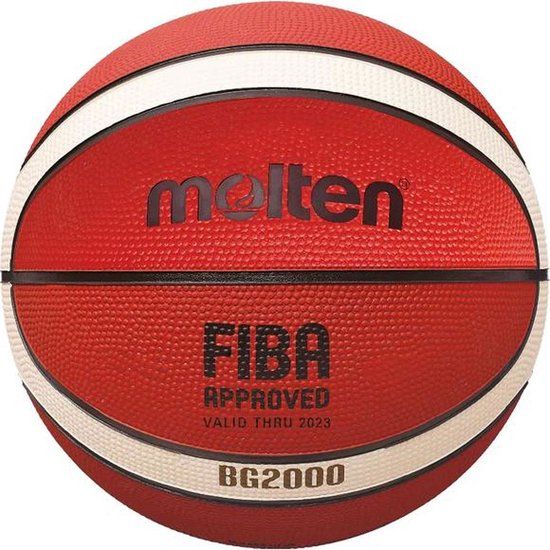 Molten BG2000 Recreatie Basketbal - Maat 6 - Oranje/Crème