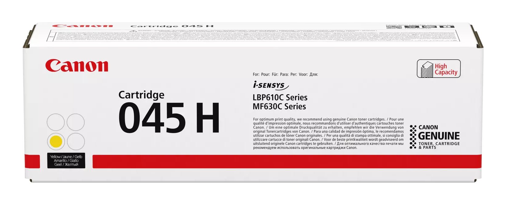 Canon 045 H Geel XL Toner Cartridge - Origineel