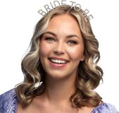 Boland - Metalen diadeem 'Bride to be' - Rose goud