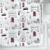 Spirella Douchegordijn TEXTILE -London- zilver 120x200 cm 100% polyester