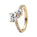 Pandora Timeless Dames Ring Gouden plating;Metaal - Goudkleurig - 17.75 mm / maat 56