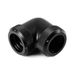 Barrow Multi-Link adapter 90 graden 14 mm AD naar 14 mm AD hardtube - zwart