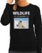 Bellatio Decorations Shoppartners Bv Dieren foto sweater Zeehond - zwart - dames - L