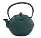 KÜCHENPROFI TEA YASMIN Theepot | Groen | geëmailleerd gietijzer | 800 ml (6 kopjes) | geïntegreerd roestvrijstalen filter | Aziatische gietijzeren theepot