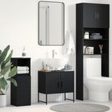 vidaXL Meuble sous lavabo, chêne noir, 60 x 30 x 60 cm