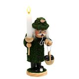 Dekohelden24 521228 figuur mosmann met paddenstoelmand en kandelaar ca. 18 cm