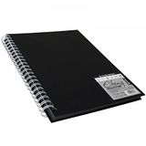 Daler-Rowney DR 813600300 A3 180gsm Portret Papier Spiraal Boek - Zwart