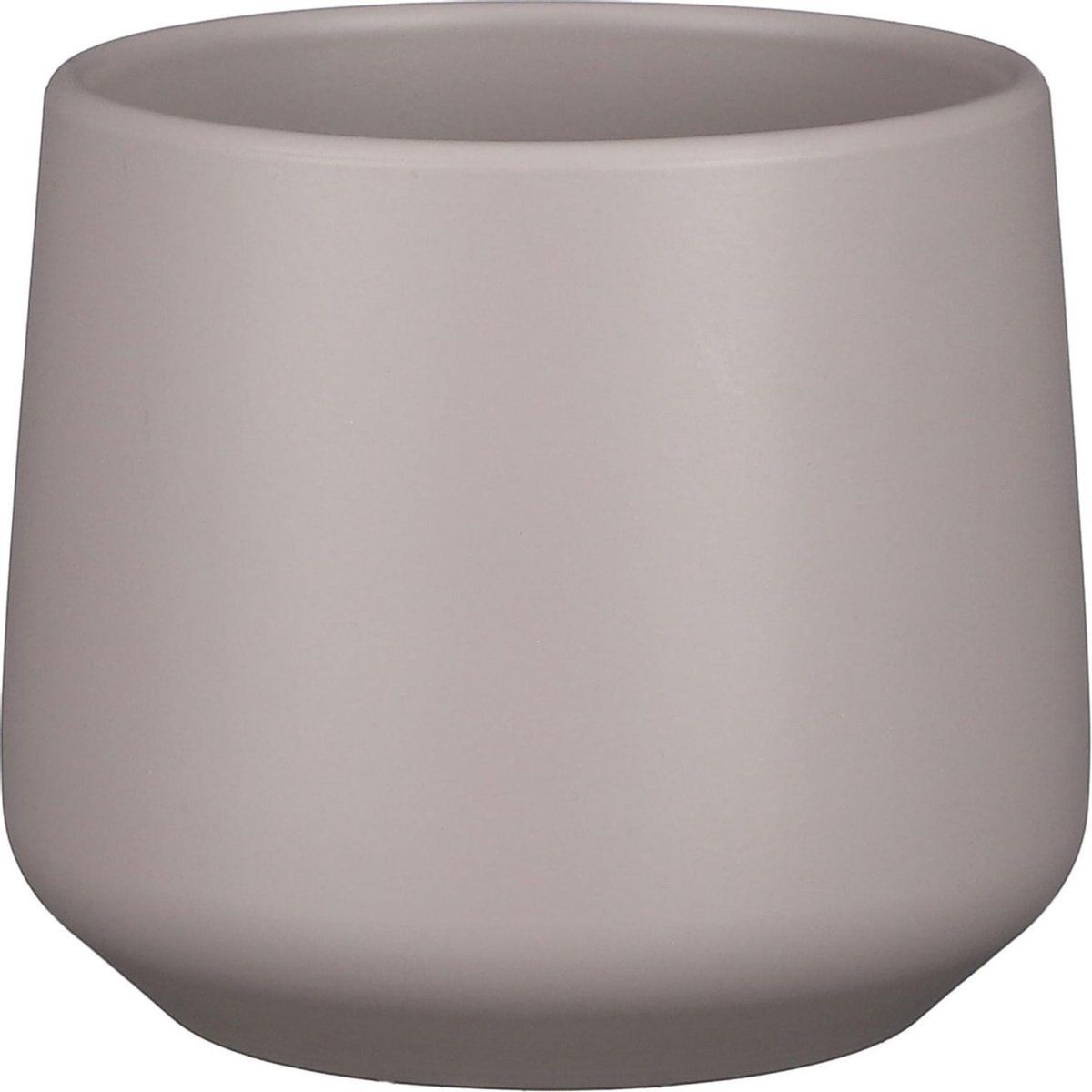 Mica Decorations Amber Bloempot - H15,5 x Ø17 cm - Mat - Taupe - Bruin