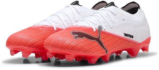PUMA ULTRA NITRO 7 MATCH FG/AG Unisex Sportschoenen - Ultra Red-PUMA Black-PUMA White