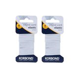 Korbond Industries Korbond Wit 8m koord elastisch – 2 x 4m rollen