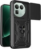 Techsuit Hoesje geschikt voor Realme GT 8 Pro - Camshield Back Cover - Zwart
