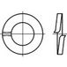 TOOLCRAFT TO-6854193 Rondelle Diamètre intérieur : 8 mm DIN 127 Inox V4A A4 100 pièce(s)