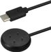 kwmobile câble de chargement USB type c pour Google Pixel Watch 3 / Pixel Watch 2 / Fitbit Versa 4 3 2 / Ace LTE - Câble pour montre connectée - noir
