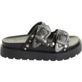 Buffalo Damessandalen, slippers Raya Ari West zwart DS26BF08 BN1602338