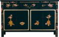 Fine Asianliving Chinese Dressoir Zwart Handgeschilderd B140xD34xH90cm