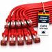 1aTTack.de 10x 1m Cat6 Cat.6 Ethernetkabel Cat 6 Netwerkkabel Patchkabel RJ45 SFTP - Rood