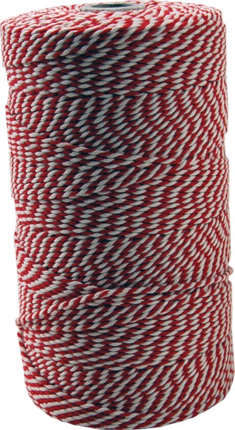 SendProof&#174; Koord - 640m - katoen - rood/wit