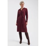 Lady Day travelstof blousejurk - donkerrood