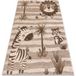 KIDDO Tapis 3869 Beige / Crème, Animaux De La Savane Pour Enfants, Sensoriel Beige 240x330 Cm