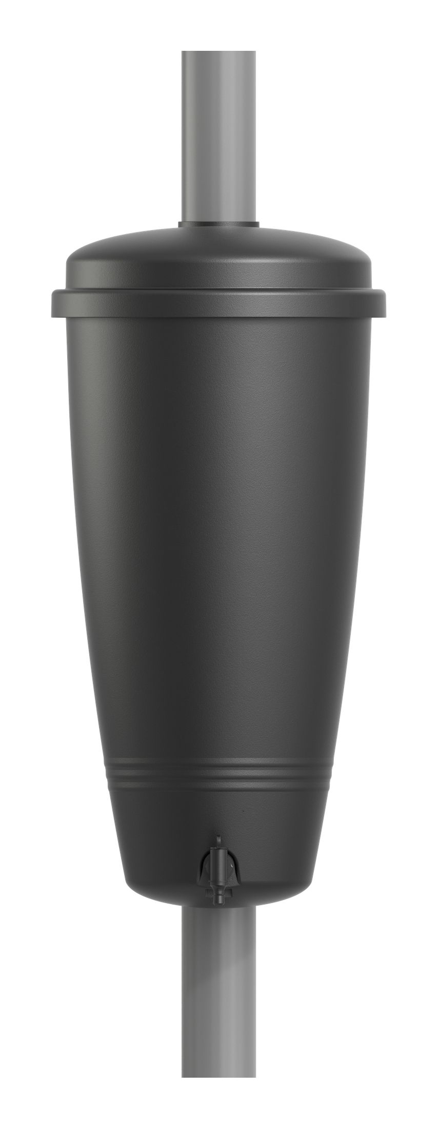 Elho Green Basics Rain Catcher 35LTR - Living Black - 100% Recycled Plastic - Ø 33.5 x H 73.5 cm