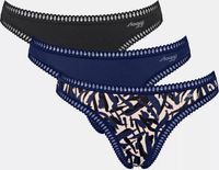 Sloggi GO Crush String 3 pak Dames Onderbroek - Blauw - DonkerCombinatie - Maat M