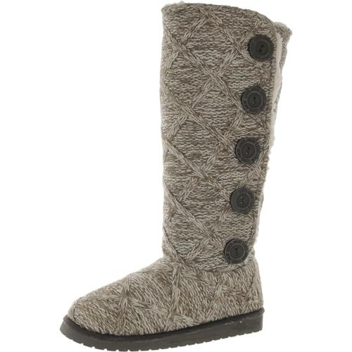 MUK LUKS Malena Women's Boots - Stone Lattice - UK 7 / EU 40