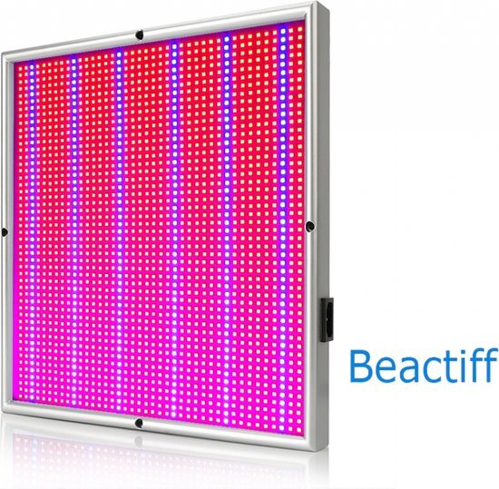 Beactiff Kweeklamp paneel 120W opbrengst Kweeklamp LED Groeilamp Bloeilamp Paneel Groei en Bloei Grow Light zilver merk