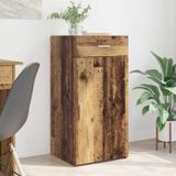 vidaXL - Dressoir - Oud - hout - 45 - x - 42,5 - x - 93 - cm - Bewerkt - hout