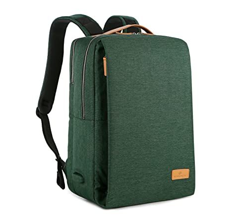 Nordace Siena Smart Backpack with USB Charging - 15.6 Inch Laptop Backpack, 19L Daily Backpack for Travel, Everyday, or Work (Dark Green)