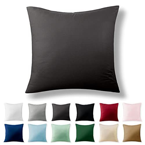 Alreya Renforcé kussensloop 80 x 80 cm - Antraciet