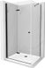 Mexen Lima porte pliante de douche 70 x 120 cm, transparent, noir + receveur de douche plat, blanc