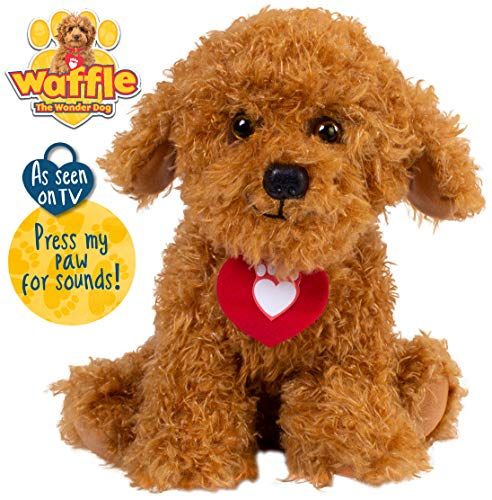 Waffle the Wonder Dog 3401 Pluche dier, bruin