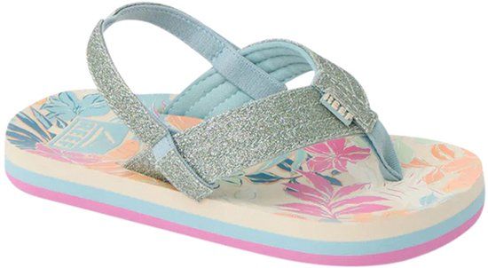 Reef Little Ahi Kinder Teenslipper Creme/Multicolour