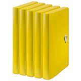 Leitz Recycle Documentenbox Met Binnenflappen, 250 A4 Vellen, Opbergen en Archiveren, Hoogwaardige Kwaliteit, 100% Recyclebaar, Klimaatneutraal, Recycle Assortiment, Geel, 46230015