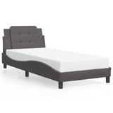 VidaXL Bedframe Zadar Kunstleer Grijs 90x200 cm