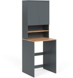 Vicco Viktor Wasmachinekast – 68 x 88.2 cm 2 delen met plank Antraciet/gouden eik