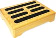 Allecto plus Marchepied en bois avec patin en caoutchouc antidérapant, 40 x 30 x 9 cm