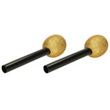 Atosa Microfoon voor kinderen - 2x - goud - kunststof - 22 cm