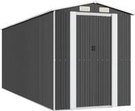 vidaXL Tuinschuur 192x523x223 cm Gegalvaniseerd Staal Antracietkleurig