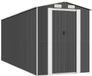 vidaXL Tuinschuur 192x523x223 cm Gegalvaniseerd Staal Antracietkleurig