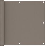 vidaXL Balkonscherm 90x300 cm Oxford stof Taupe