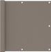 vidaXL Balkonscherm 90x300 cm Oxford stof Taupe