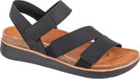 Skechers Lifted Comfort 163252-BLK Dames Zwart Platte Sandalen Maat 41