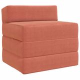 vidaXL Vouwbare Sofa Bed Rood-oranje Corduroy stof
