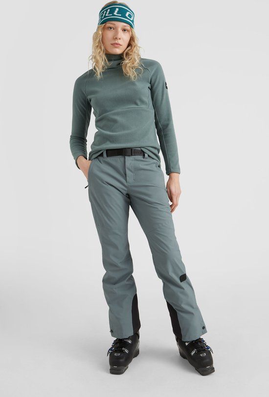 O'Neill Star Slim Skibroek - Wintersportbroek Dames - Groen/Grijs - Maat M