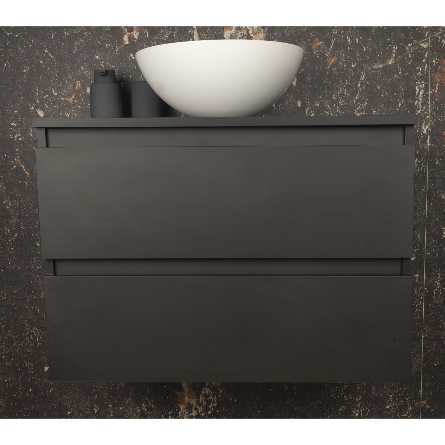 Boss & Wessing Paris Badmeubel 80 cm - Mat Zwart - 8719304004615