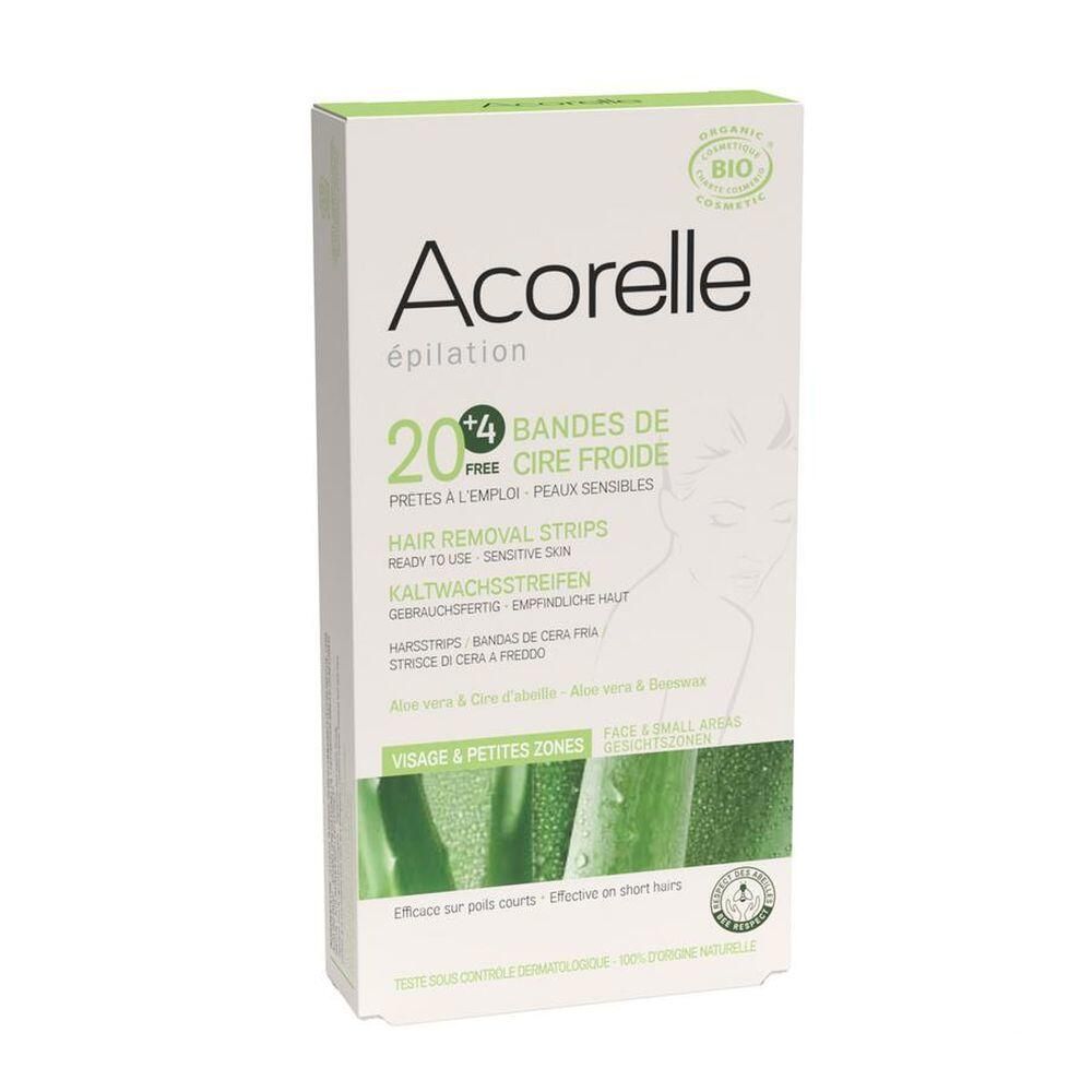 Acorelle Face Hair Removal Strips - 2 x 12 Strips