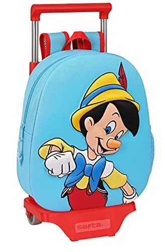 Safta Pinocchio, lichtblauw/rood, 270x100x320 mm, Rugzak 020H